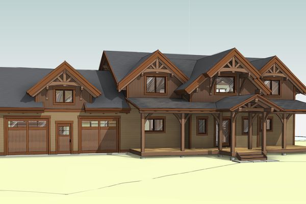Lake-of-Woods-Cottage-Ontario-Canadian-Timberframes-Design-North-East-Perspective